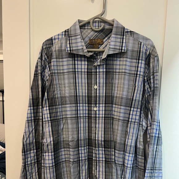 Blue Pronto Uomo Dress Shirt - Picture 1 of 3